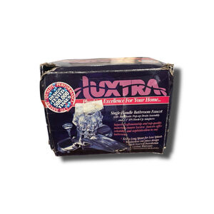 Vintage Luxtra Lavatory Faucet – Single Handle w/ Pop-Up Drain – Chrome Bathroom